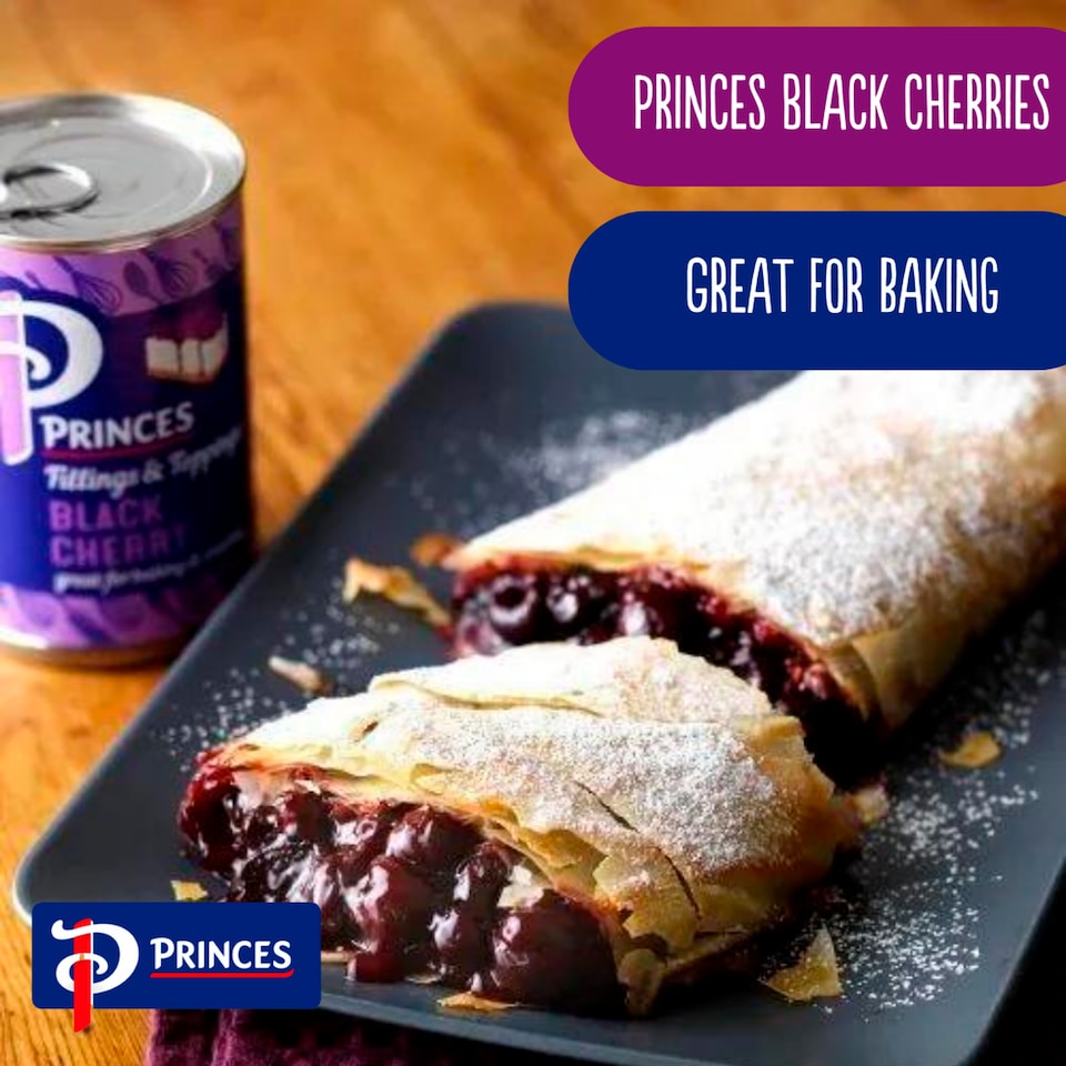 image 1 of Princes Black Cherry Fruit Filling 410G