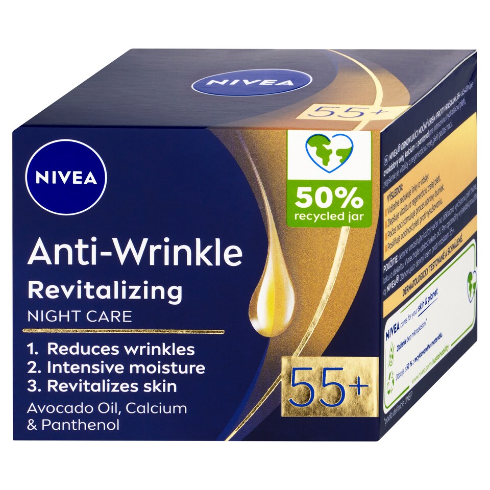 Obrázek 1 pro produkt Nivea Obnovující noční krém proti vráskám 55+ 50ml