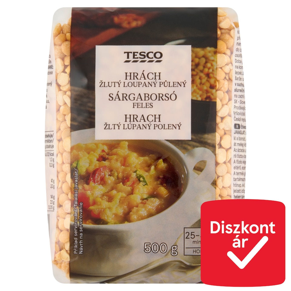 Tesco feles sárgaborsó 500 g