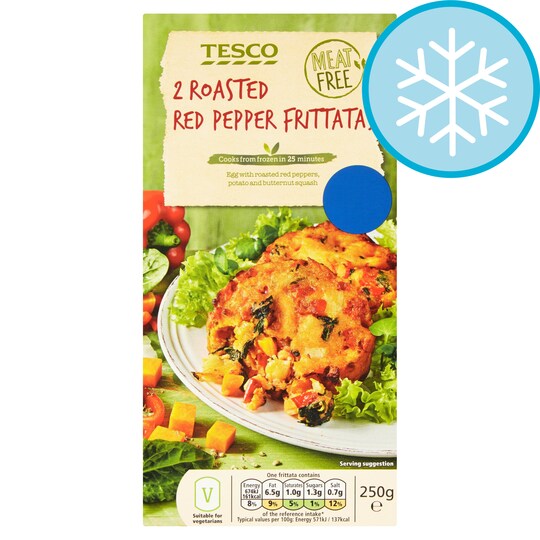 Tesco 2 Roasted Red Pepper Frittatas 250g Tesco Groceries