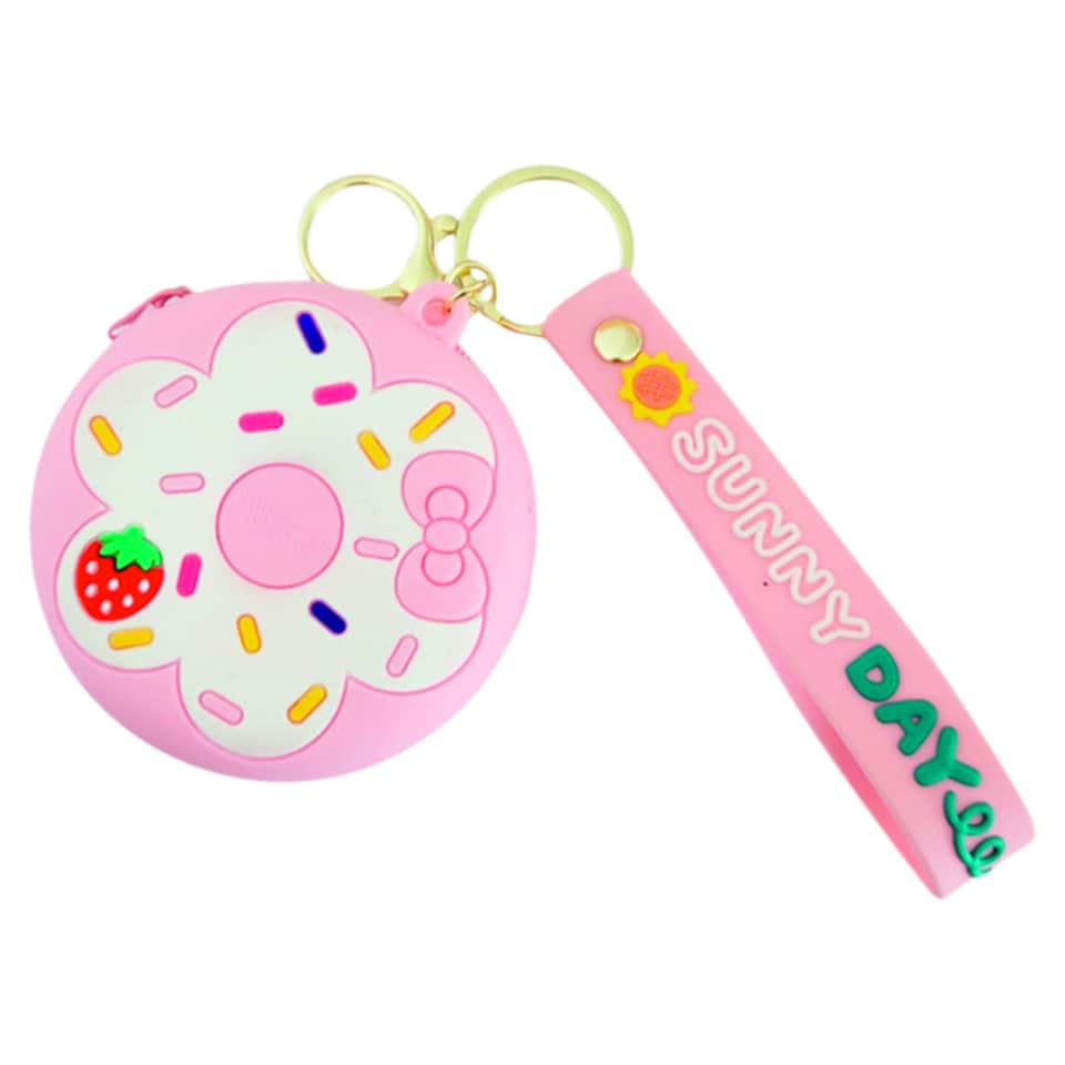 Silicone Coin Wallet with Keychain