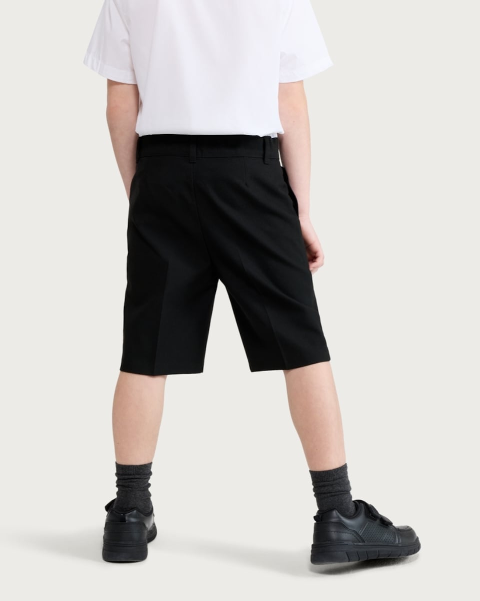 image 1 of F&F School Boys 2-Pack Regular Fit Shorts in Black