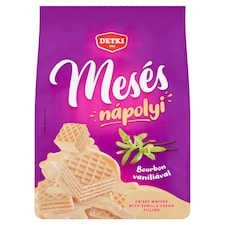Detki Mesés Nápolyi Crispy Wafers with Vanilla Cream Filling 180 g