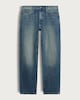 image 4 of F&F Relaxed Fit Vintage Washed Denim Jeans in Blue