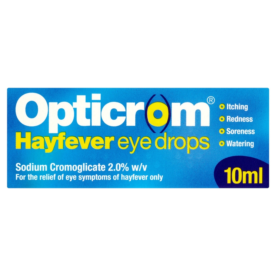 Opticrom Hayfever Relief Eye Drops 10ml