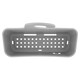 image 2 of Tesco Hook-On Shower Caddy Grey