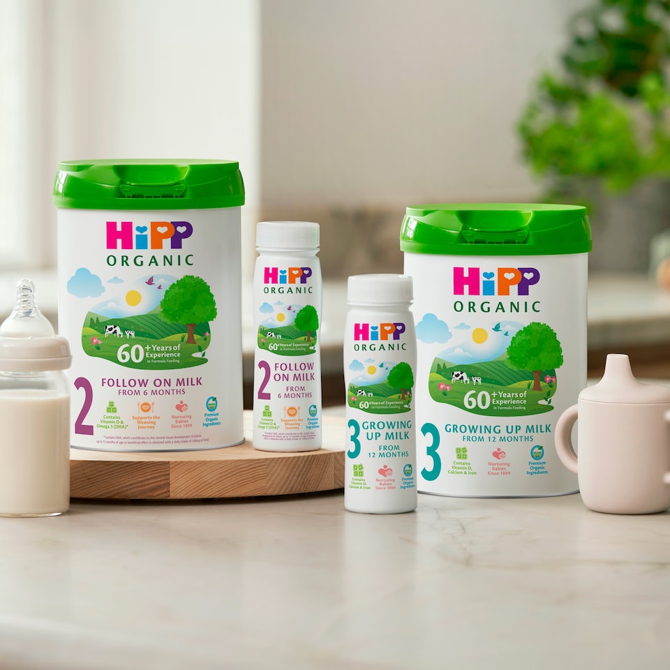 image 1 of Hipp Organic 2 Follow On Baby Milk Ready To Feed Bottle 6 Month Plus 200Ml