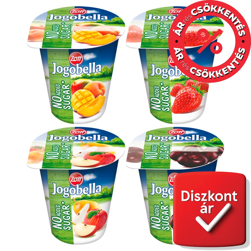 Zott Jogobella élőflórás joghurt hozzáadott cukor nélkül 150 g