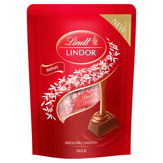 image 1 of Lindt Lindor Milk Mini Chocolate Pouch 90G