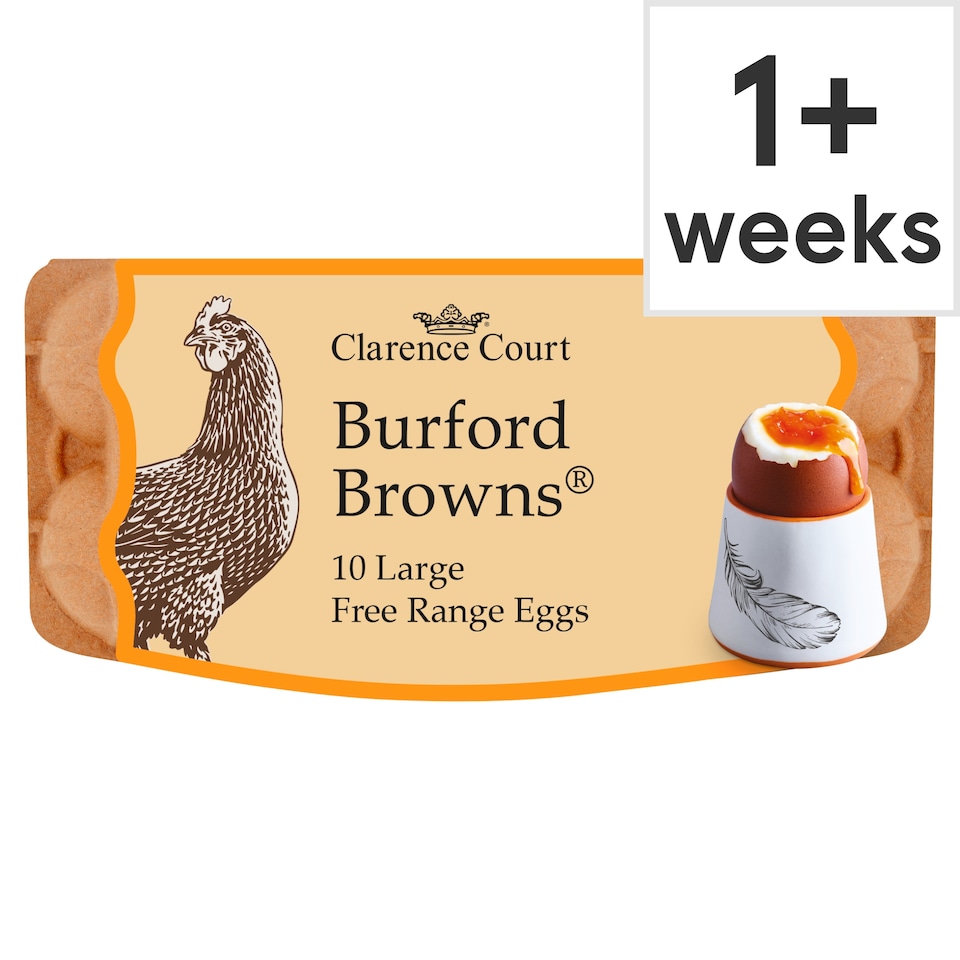 image 1 of Clarence Court Burford Brown 10 Large Free Range Eggs