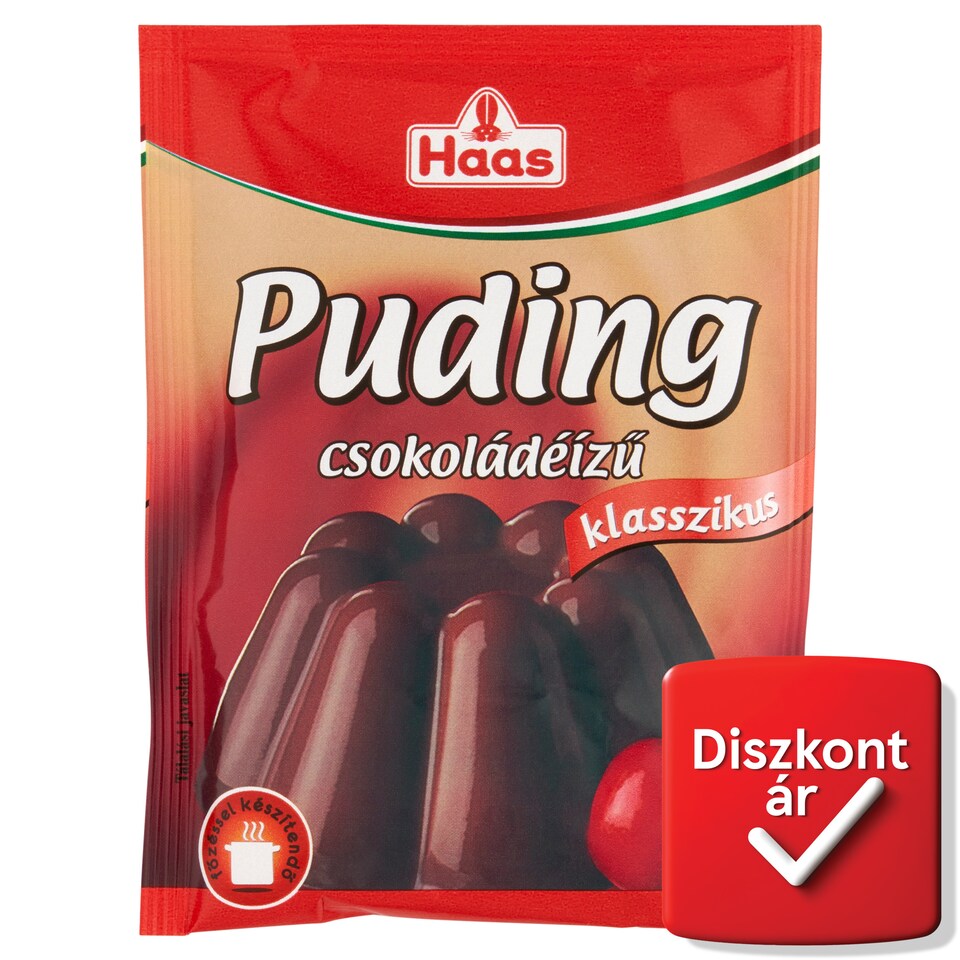 Haas klasszikus csokoládéízű pudingpor 44 g