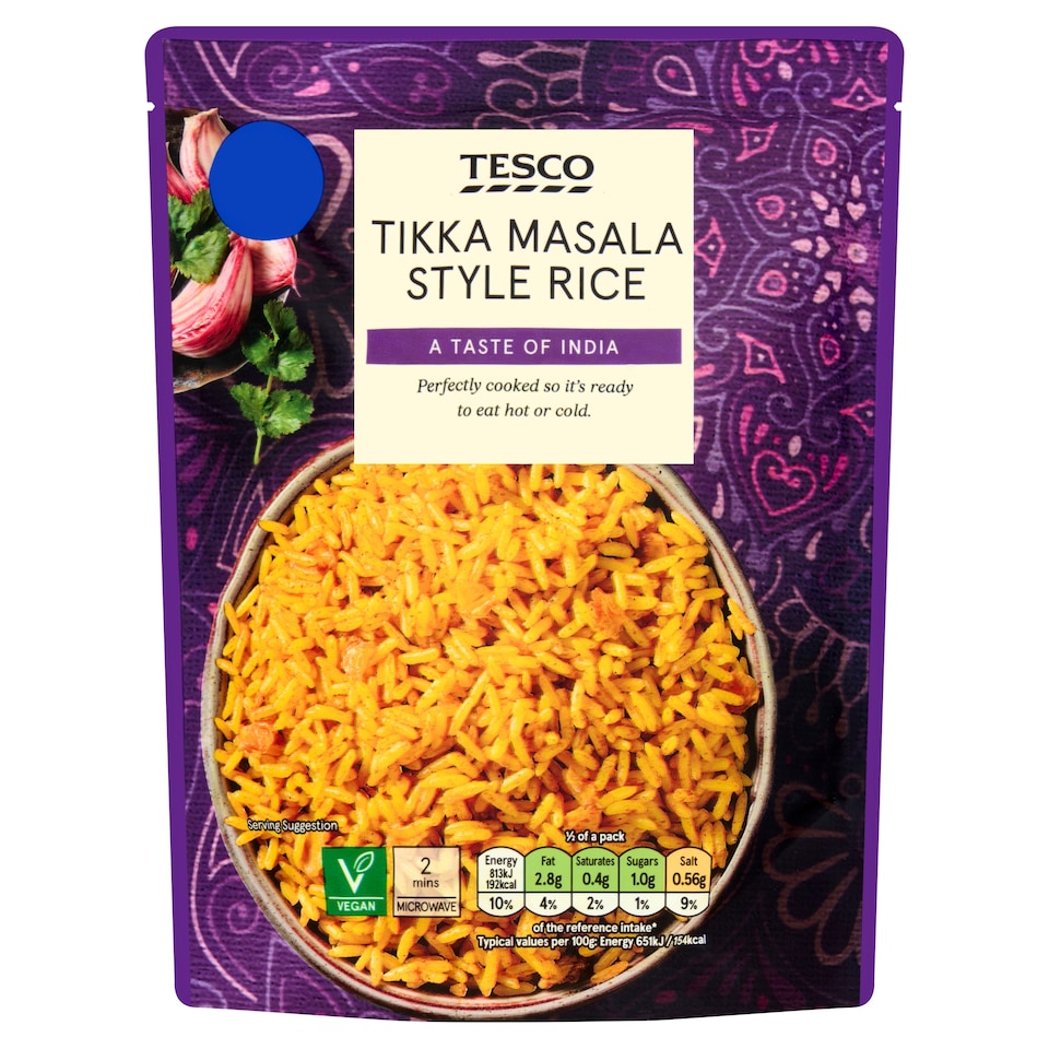 Tesco Tikka Masala Style Rice 250g