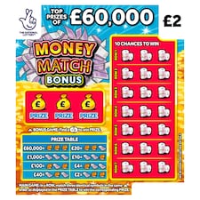 MONEY MATCH BONUS SCRATCHCARD