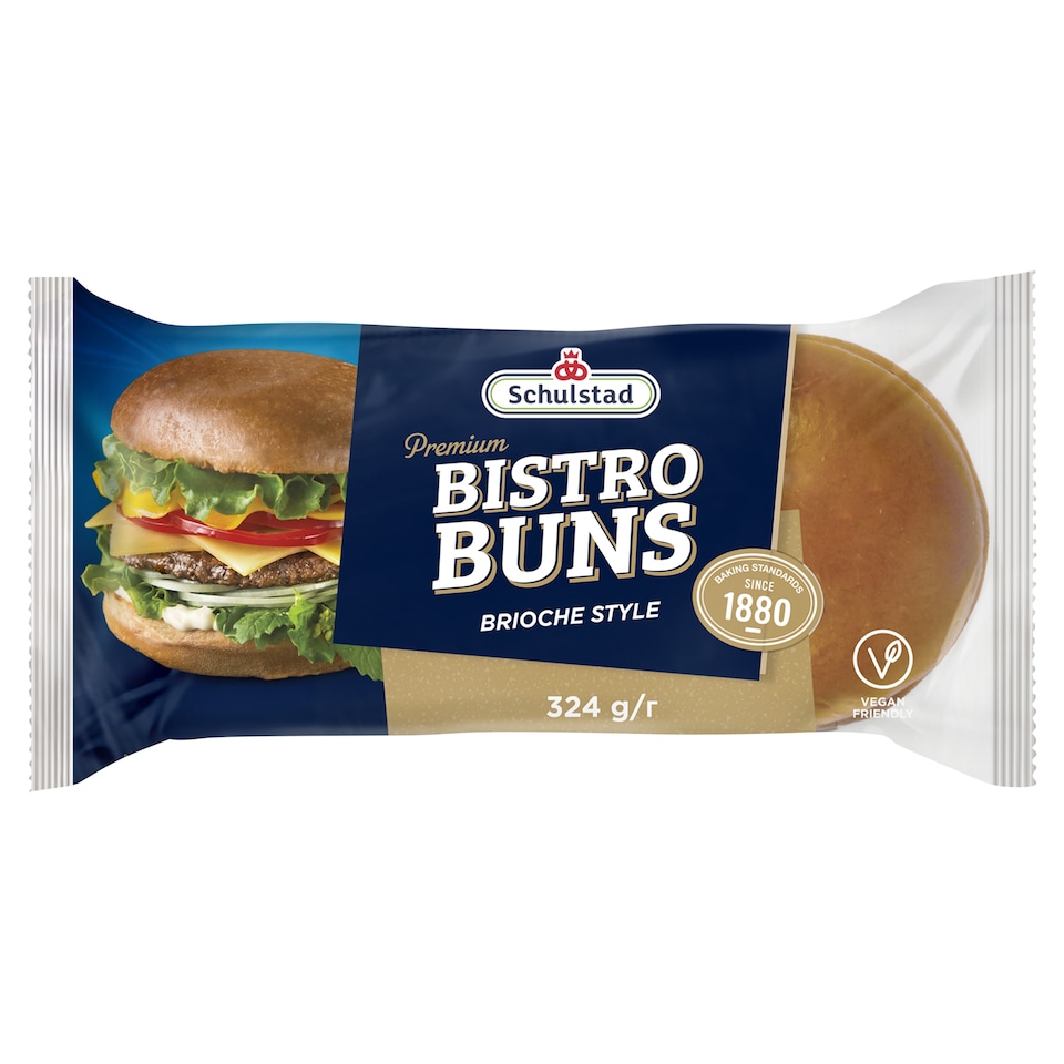 Schulstad Hamburgerové bulky v brioche stylu 4 x 81g (324g)