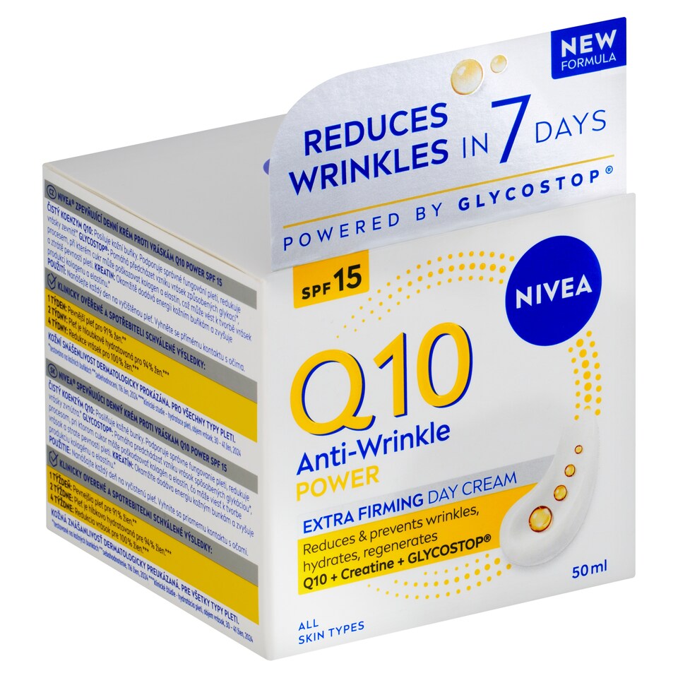 image 1 of Nivea Q10 Power Anti-Wrinkle Extra Firming Day Cream SPF 15 50 ml