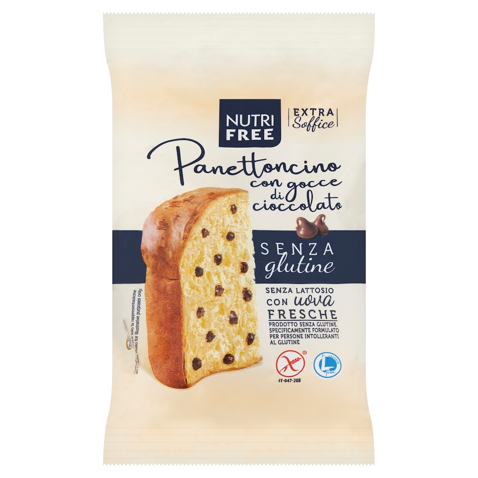 NutriFree Panettoncino glutén- és laktózmentes kuglóf csokoládé cseppekkel 100 g