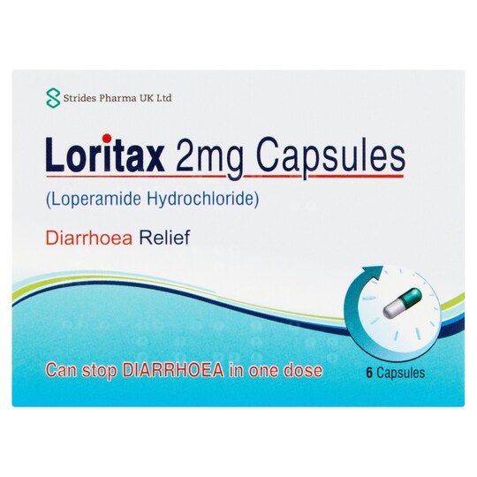 Loritax Diarrhoea Relief 2Mg Capsules X6 Tesco Groceries