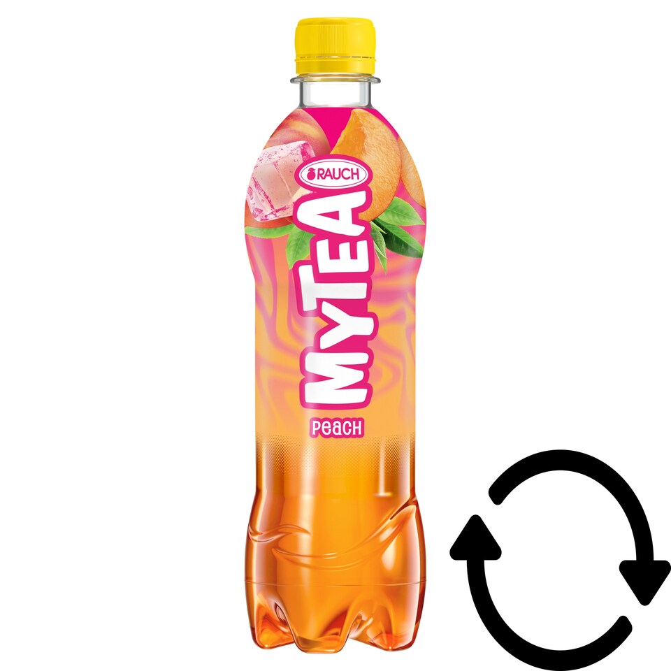 Rauch MyTea Peach Ice Tea Peach Soft Drink Made from Black Tea 0,5 l