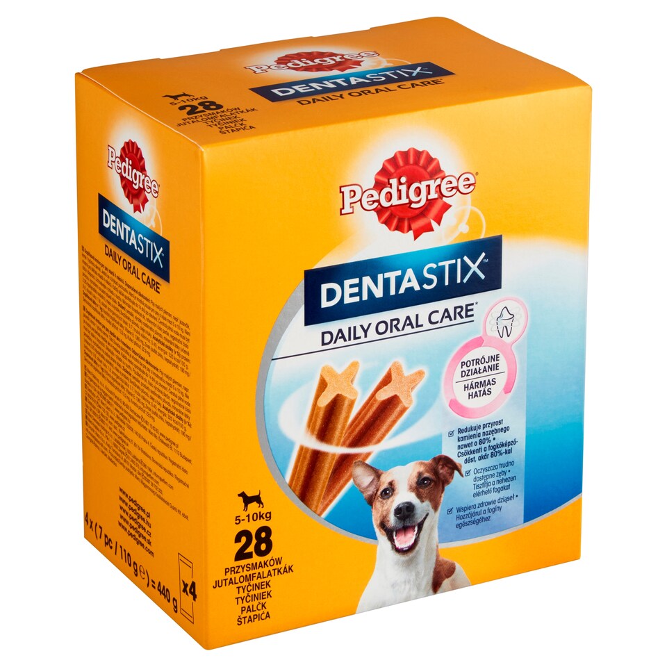 image 1 of Pedigree DentaStix Complementary Food for Dogs Older Than 4 Months 4 x 110g (440g)