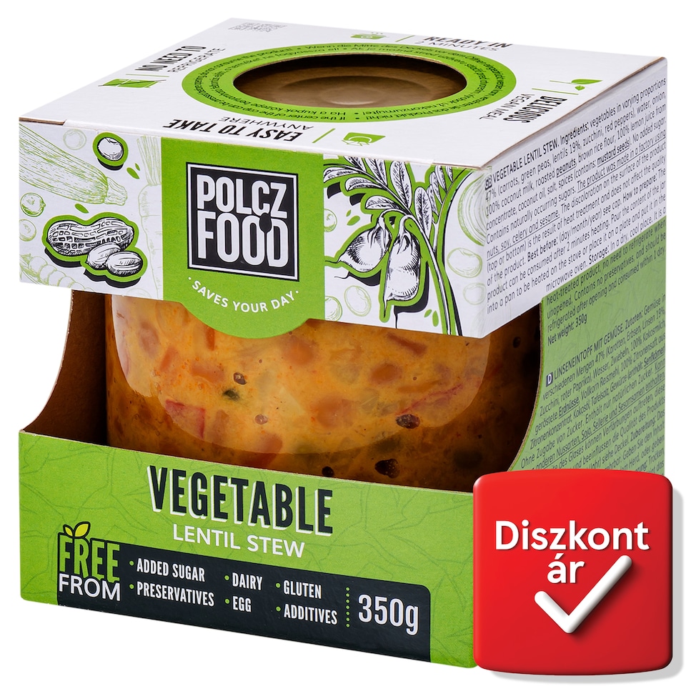 Polcz zöldséges lencseragu 350 g