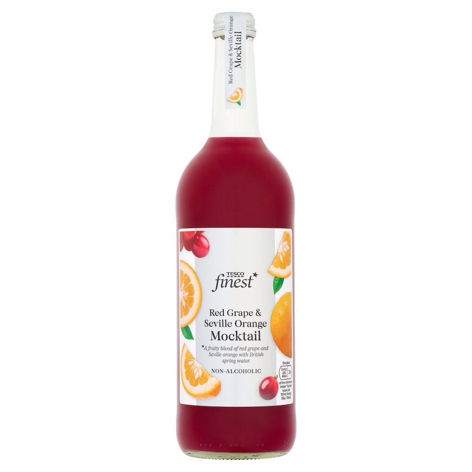 Tesco Finest Alcohol Free Red Grape & Orange Mocktail 750ml