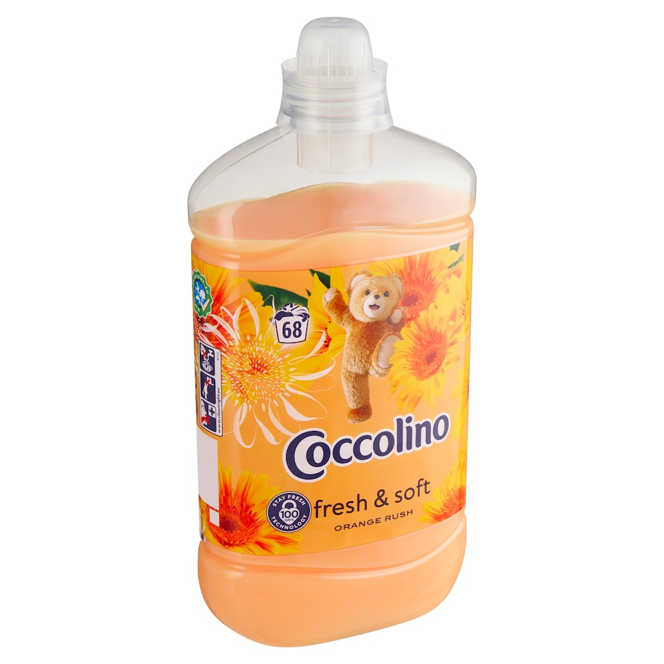 image 1 of Coccolino Fresh & Soft Orange Rush Concentrated Fabric Softener 68 Washes 1700ml