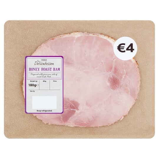 Tesco Grab And Go Honey Roast Ham 180G Tesco Groceries