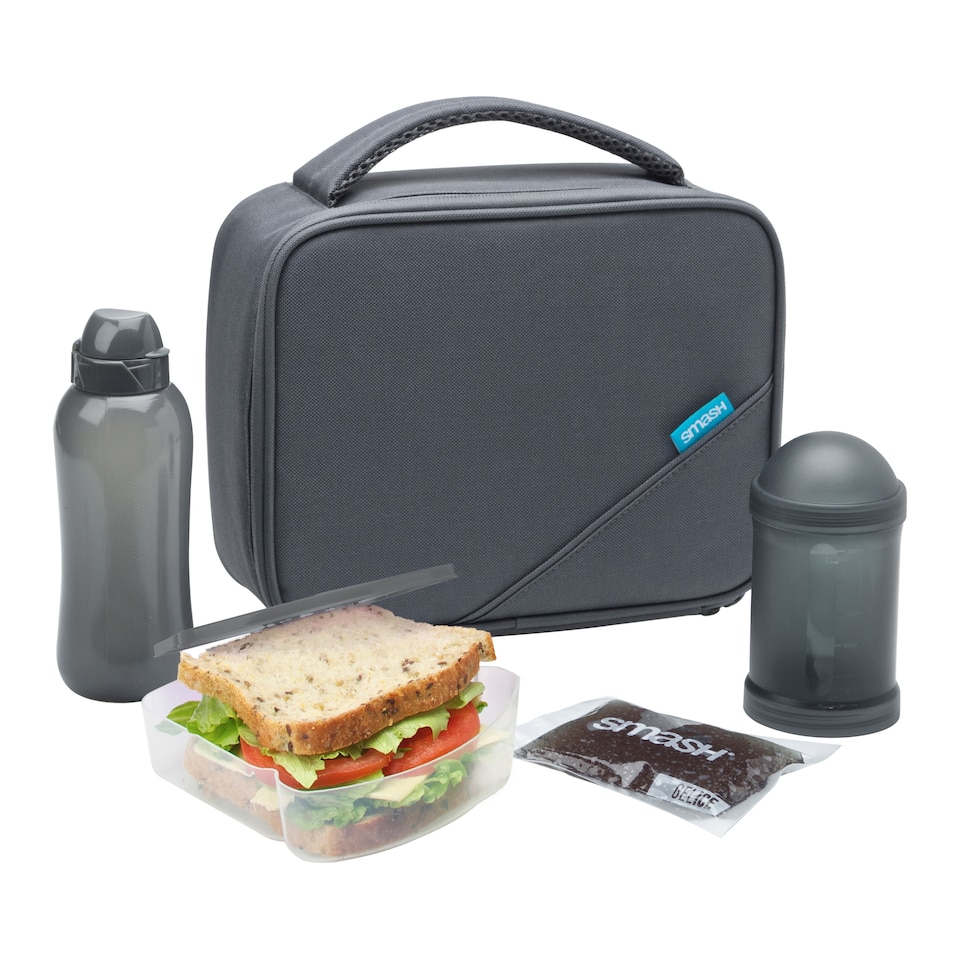 image 1 of Smash Recycled Charcoal 5 Piece Lunch Pack