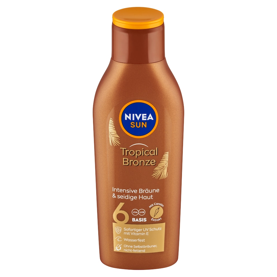 image 1 of Nivea Sun Tropical Bronze Mlieko na opaľovanie s karoténom OF 6 200 ml