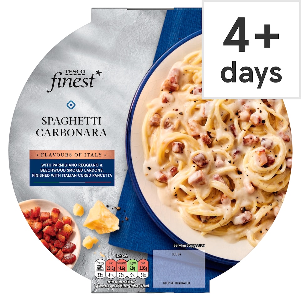 image 1 of Tesco Finest Spaghetti Carbonara 400G