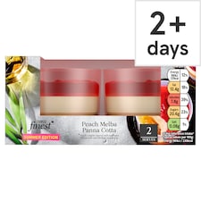 Tesco Finest Peach Melba Panna Cotta Summer Edition 2 x 103g