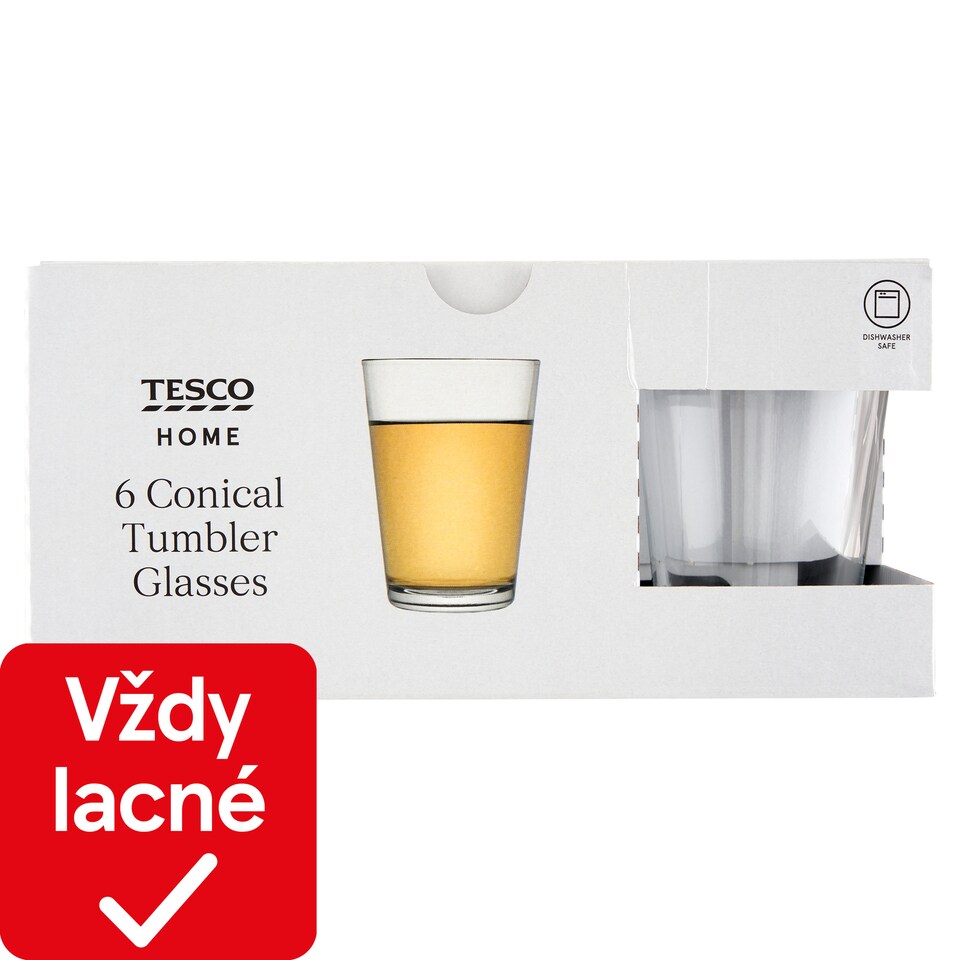 Tesco Home Pohár 300 ml 6 ks		