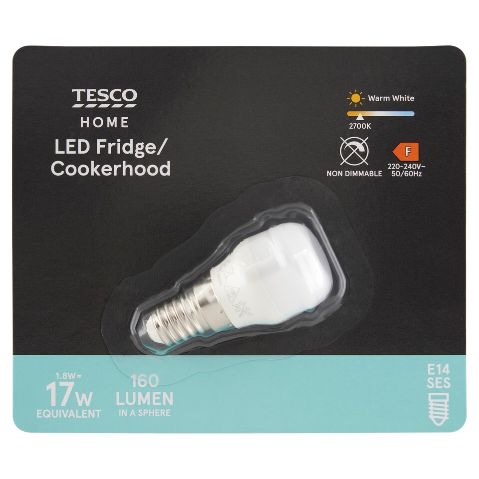 image 1 of Tesco Home LED žárovka do lednice 1,8W E14 teplé bílé světlo 1 ks
