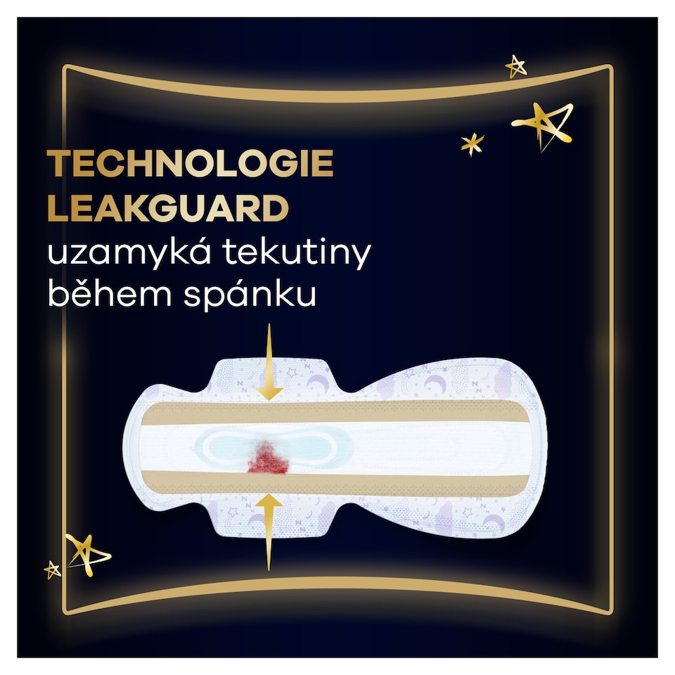 Obrázek 1 pro produkt Always Ultimate Night (velikost 6) Hygienické Vložky S Křidélky X8