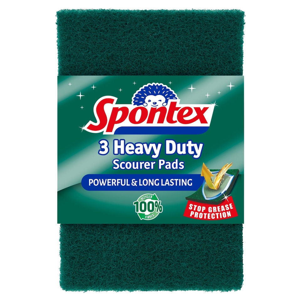 image 1 of Spontex Heavy Duty Scourer Pads 3 Pack