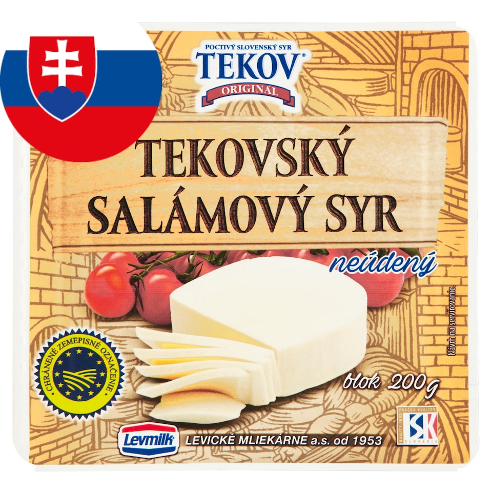obrázok 1 z TEKOVSKÝ SALÁMOVÝ SYR NEÚDENÝ blok 200 g