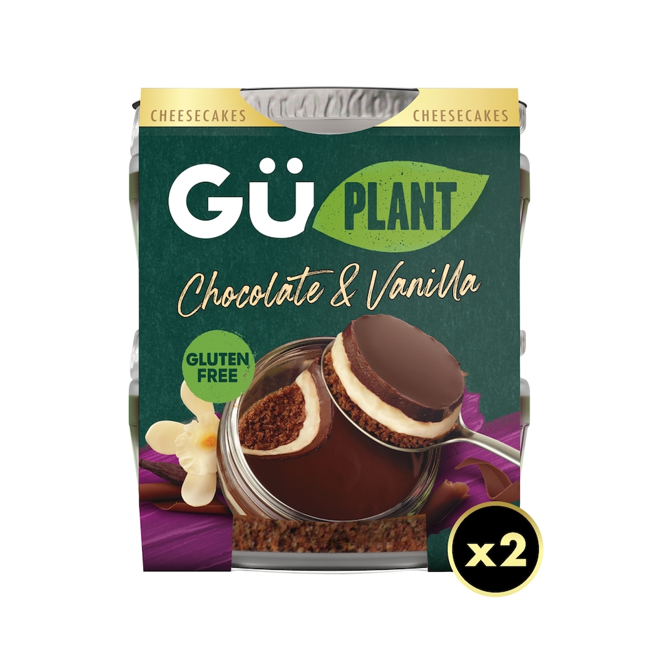 image 1 of Gu Free From Chocolate & Vanilla Cheesecake 2X82g