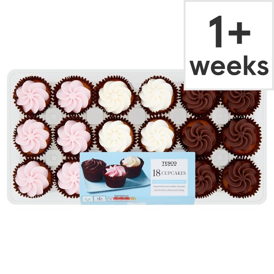 Tesco 18 Pack Cupcakes Tesco Groceries