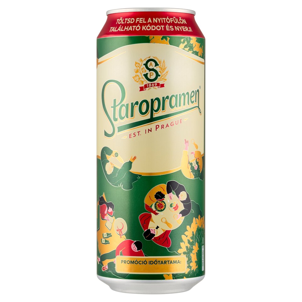 Staropramen minőségi világos sör 5% 0,5 l  1. kép