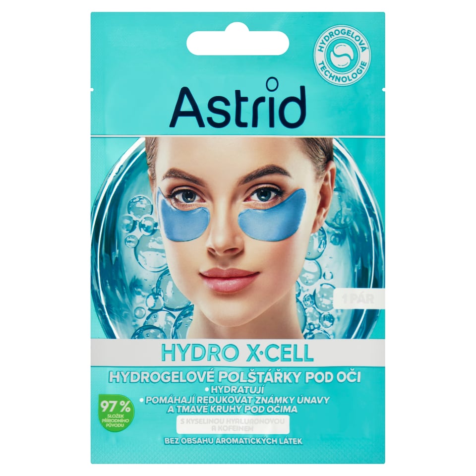 image 1 of Astrid Hydro X-Cell Hydrogel Pads Under Eyes 1 Pair