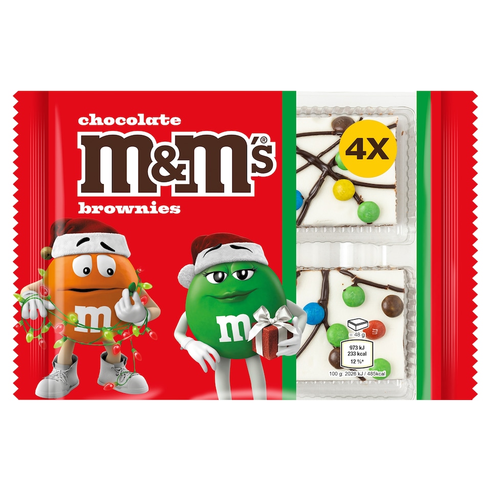 M&M's 4 Chocolate Brownies
