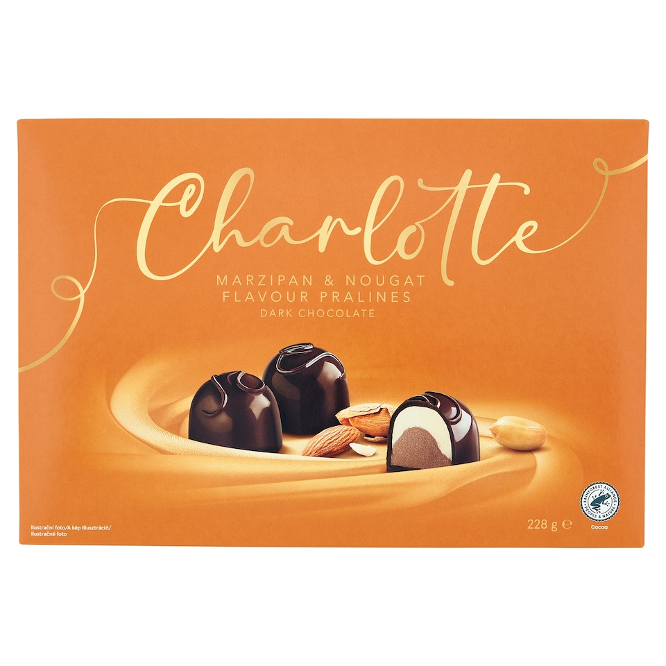 Charlotte csokoládéval bevont desszert nugát- és marcipánízű töltelékkel 228 g