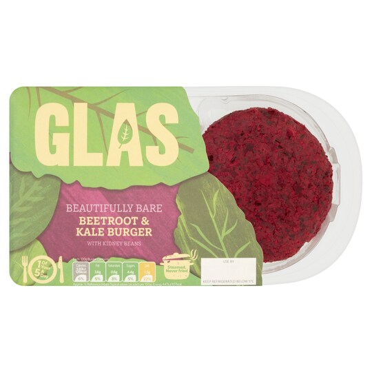 Glas Beetroot And Kale Burger 2 Pack 240G Tesco Groceries