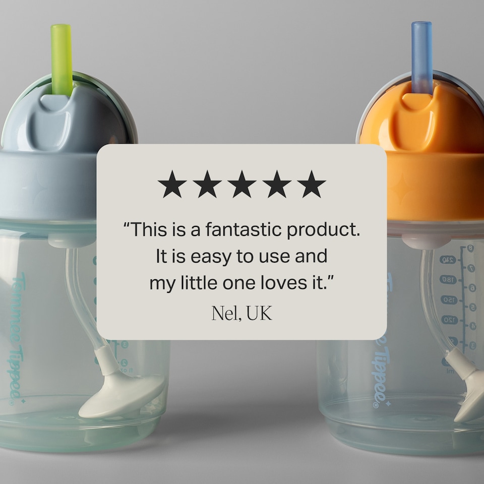 image 1 of Tommee Tippee Training Straw Cup 300Ml 6M+ Assorted