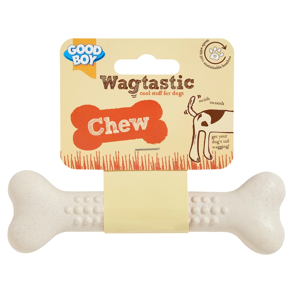 Good Boy Wagtastic Chew Bamboo Bone Dog Toy