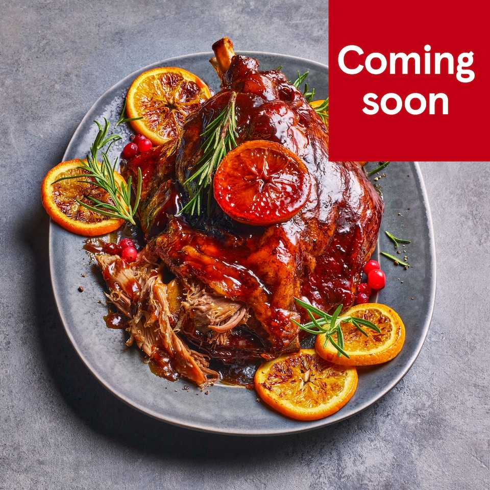 41. Tesco Finest Slow Cooked Whole Lamb Shoulder with Redcurrant & Maple Glaze 1.88kg (Serves 6)