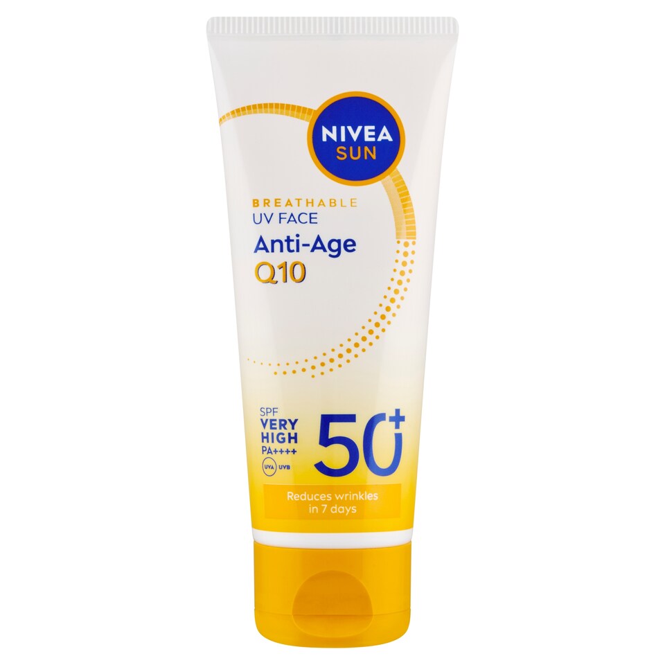 obrázok 1 z Nivea Sun Pleťový krém na opaľovanie proti vráskam Q10 OF 50+ 40 ml