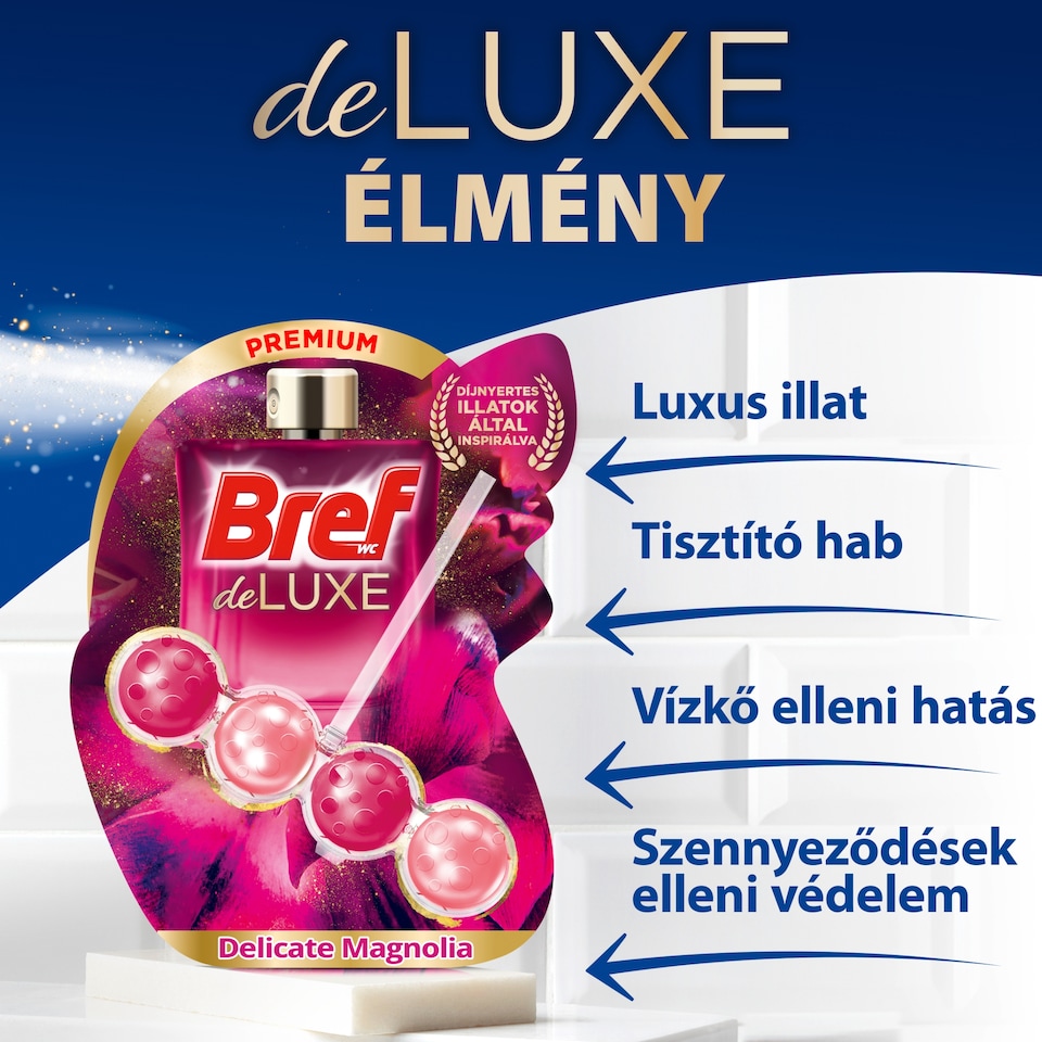 Bref DeLuxe Delicate Magnolia WC frissítő 2 x 50 g  1. kép