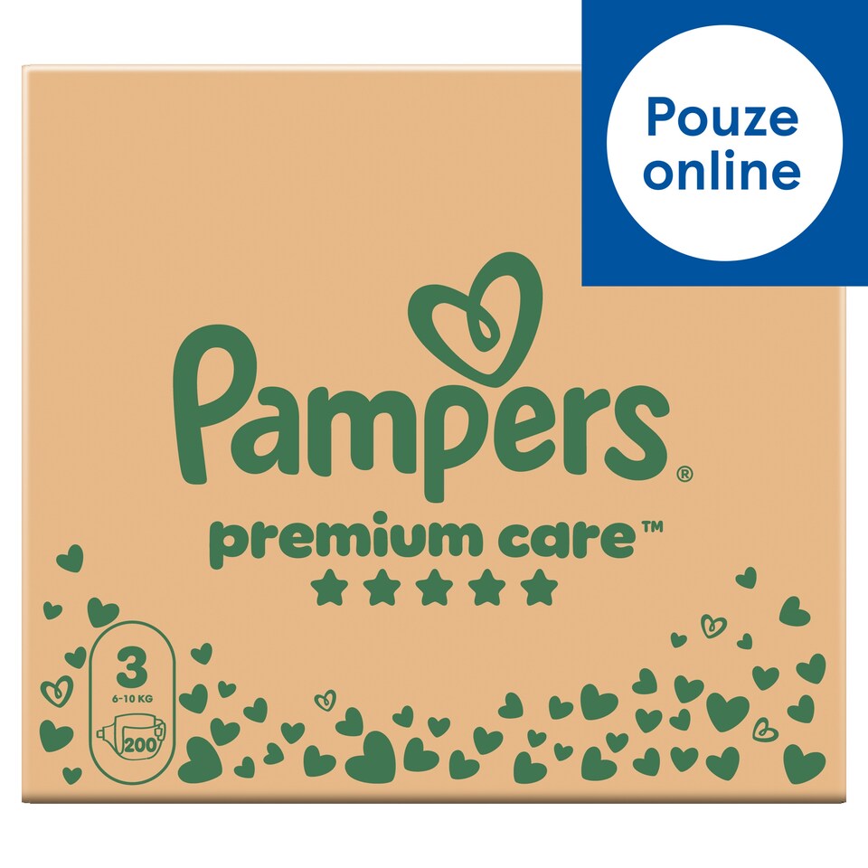 image 1 of Pampers Premium Care Size 3, 200 Nappies, 6kg-10kg