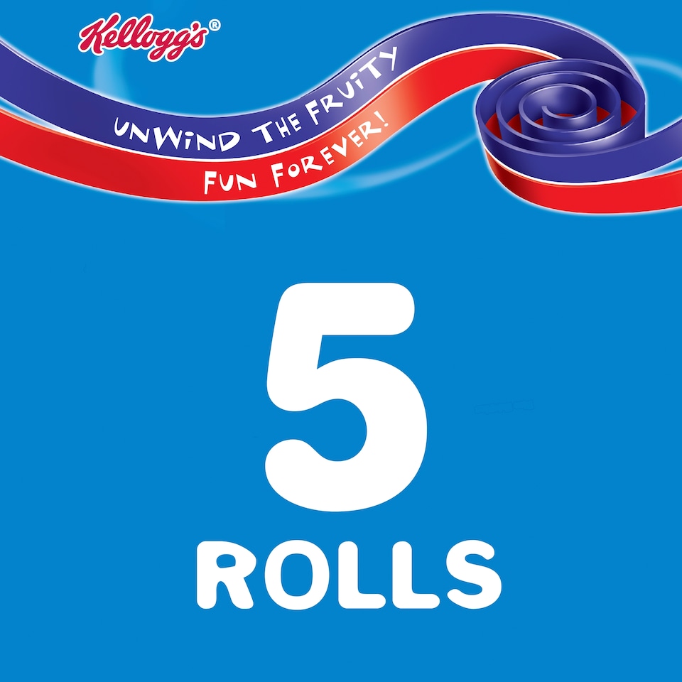 image 1 of Kellogg's Fruit Winders Doubles Strawberry & Blackcurrant 5X17g